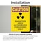 Signmission Radiation & Laser Sign, 14 in H x 10 in W, Vinyl Decal, Rectangle OS-2PACK-CR-D-1014-V-10250 - alternate 6